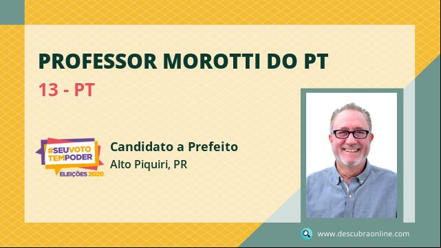 Foto Professor Morotti do Pt 13